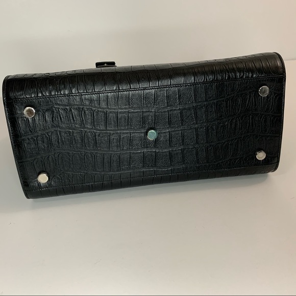 Saint Laurent Small Croc Embossed Sac de Jour - Picture 8 of 14